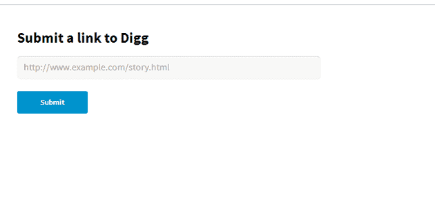 Submitting a link to Digg.com takes only a few seconds.